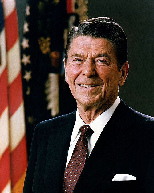 Ronald Reagan, 40e président des États-Unis (1981–1989)